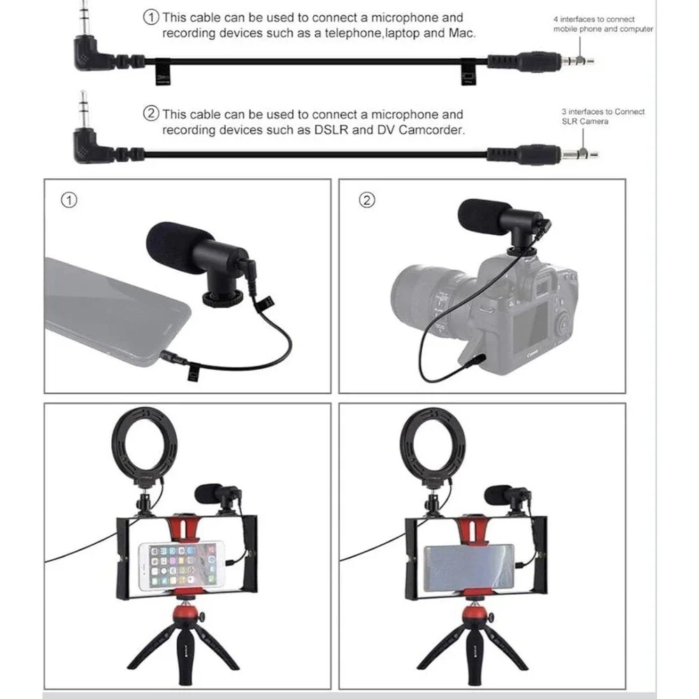 HELIX Brand 4 In 1 Vlogging Kit Phone Video Recording Stabilizer Video Rig.